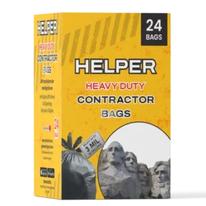 HELPER, Heavy Duty, 42 Gallon Contractor Trash Bags